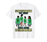 Black King Queen Price & Princess Fête des pères Papa Maman Enfants T-Shirt