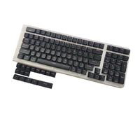 Black Knights Lot de 115 touches PBT inspirées des chevaliers noirs pour plus de confort et d'injections à double shot pour la plupart des claviers