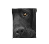 Black Lab Labrador Chien Chiot Chien Mignon, Sac de Rangement pour Femmes, Portefeuille supérieur à Presser, Petit Porte-Monnaie, Pochette de Changement