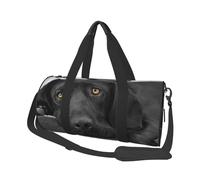 Black Lab Labrador Chien Chiot Chien Mignon, Sac de Voyage de Grande capacité, Sac à Main Rond, Sac de Voyage de Sport, fourre-Tout, Sac de Fitness