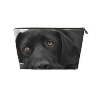 Black Lab Labrador Chien Chiot Chien Mignon, Trousse de Maquillage Trousse à cosmétiques Trousse de Toilette de Voyage Portable Pochette de Toilette