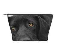 Black Lab Labrador Chien Chiot Chien Mignon, Trousse de Toilette Trousse de Maquillage Sac à cosmétiques Trousse de Toilette de Voyage Portable