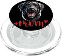 Black Lab Mom Happy Labrador Mom The Lab Mother Chien PopSockets PopGrip pour MagSafe