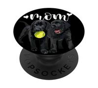 Black Lab Mom The Lab Mother Labrador Mom Retriever Dog Mama PopSockets PopGrip Adhésif