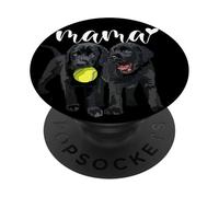 Black Lab Mom The Lab Mother Labrador Mom Retriever Dog Mama PopSockets PopGrip Adhésif