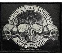 Black Label Society Écusson crânes 10 cm x 8 cm