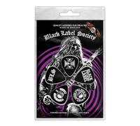 Black Label Society Guitar Picks Zakk Wylde Nouveau Officiel Noir 5 Pack
