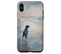 Black Labrador Coastal Beach Lab Amoureux des chiens Coque pour iPhone XS Max