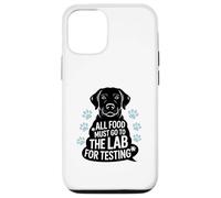 Black Labrador Humor Quote All Food Must Go to the Lab Coque pour iPhone 12/12 Pro