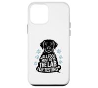 Black Labrador Humor Quote All Food Must Go to the Lab Coque pour iPhone 12 mini