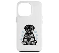 Black Labrador Humor Quote All Food Must Go to the Lab Coque pour iPhone 13 Pro