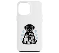 Black Labrador Humor Quote All Food Must Go to the Lab Coque pour iPhone 13 Pro Max