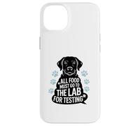 Black Labrador Humor Quote All Food Must Go to the Lab Coque pour iPhone 14 Plus
