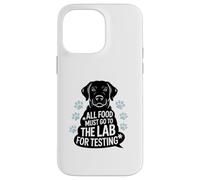 Black Labrador Humor Quote All Food Must Go to the Lab Coque pour iPhone 14 Pro Max