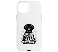 Black Labrador Humor Quote All Food Must Go to the Lab Coque pour iPhone 15 Plus