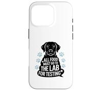 Black Labrador Humor Quote All Food Must Go to the Lab Coque pour iPhone 16 Pro