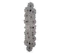 Black Lace Spiderweb Table Runner, Fireplace Scarf, Gothics Party Decors
