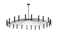 Black Large 20 LED Chandelier for Dining Ceiling Light Fixture, Adjustable Height, Tilt mounting Chandeliers,for Bedroom Living Room Kitchen Island Foyer