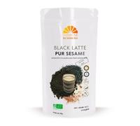 Black Latte bio pur sésame, sésame noir, avoine, 145g, Nature AZ | Sans sucre ajouté, IG bas, vegan et 100% naturel, sans colorant, fabrication française