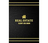 Black Leather Real Estate Log Book: Realtor Client Notebook To Keep Track Of Clients Personal Details, Budget, Deposit, Property Preference, ... Tracker. Gifts For Women and Men Realtors
