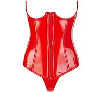 Black Level Corset Vinyle String Bustier Rouge