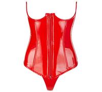 Black Level Corset Vinyle String Bustier Rouge