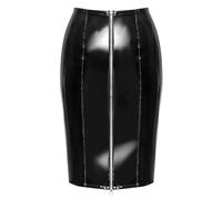 Black Level Femme Patent Leather Jupe Noir M