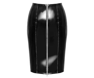 Black Level Femme Patent Leather Jupe Noir XL