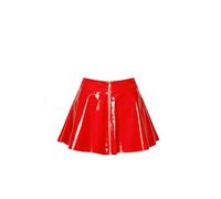 Black Level Femme Vinyl Patent Mini Jupe Rouge S
