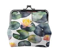 Black Lily Pads 1 porte-monnaie pratique pour femme (11,5 x 10,5 cm), noir, One Size