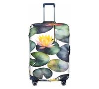Black Lily Pads Housse de protection élastique lavable et anti-rayures, blanc, Small