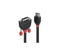 Black Line - Câble adaptateur - liaison simple - HDMI mâle pour DVI-D mâle - 1 m - triple blindage - noir - rond