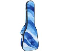 Black Lines Étui rembourré pour ukulélé de concert de 58,4 cm, motif silhouettes de fleurs et de feuilles, imperméable et durable, Multicolore 10., 25.9x9x3.1in/66x23x8cm, Organiseur de sac