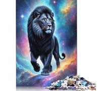 Black Lion Cosmic Poster Puzzle 1000 Pièces Educa Jouet en Bois Divertissement Créatif Décoration Intérieure Jeu Éducatif Challenge Toy Adultes & Enfants des 14 Ans 1000pcs (38x26cm)