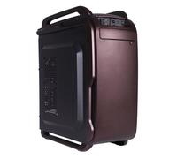 Black Lion IT1523 Boîtier d'ordinateur Midi-Tower en Plastique, Acier, Noir, Bordeaux, ATX, Micro ATX, Jeu