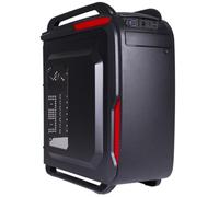Black Lion it1523 - Boitier d'ordinateur (Midi-Tower, PC, en Plastique, Acier, ATX, Micro-ATX, Jeu, Noir, Rouge)