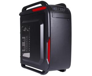 Black Lion it1523 - Boitier d'ordinateur (Midi-Tower, PC, en Plastique, Acier, ATX, Micro-ATX, Jeu, Noir, Rouge)