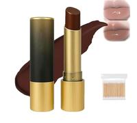 Black Lip Balm, Hydrating Vegan Tinted Lip Balms with Chocolate Scent, Nourishing and Hydrating Lip Gloss, Honey Lipstick Tinted Lip Balm For All Skin Tones, Lip Care, All Day Long (Cold brown)
