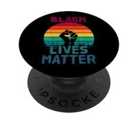 Black Lives Matter Anti-racisme Equality Black History Mois PopSockets PopGrip Adhésif