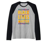 Black Lives Matter Black History Mois Equality Black Pride Manche Raglan