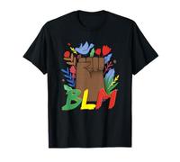Black Lives Matter - BLM - No Racism - Black and Proud Retro T-Shirt