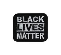 Black Lives Matter Écusson brodé à thermocoller ou à coudre pour vêtements, etc. 7,5 cm x 6 cm
