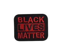 Black Lives Matter Écusson brodé à thermocoller ou à coudre pour vêtements, etc. 7,5 cm x 6 cm