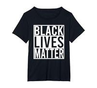 Black Lives Matter - Les Vies Noires Comptent T-Shirt, Femme Grandes Tailles, Noir, 5X