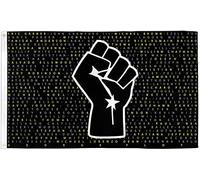 Black Lives Matter : Noms Et Poings Black Names Matter Blm Drapeaux Décoratifs D'Extérieur 90X150Cm Imprimé Drapeau Maison Avec Œillets Bannière Amusante D'Extérieur Pour Cour Dortoirs Vacances