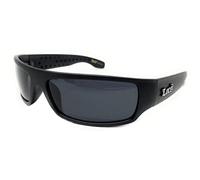 Black Locs OG Gangster Cholo Lunettes de soleil rectangulaires étroites, Noir