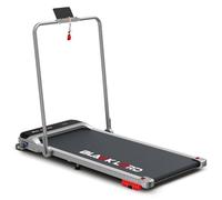 Black Lord 4 En 1 Tapis De Marche, Petit Tapis De Course Compact, Inclinaison De 9 %, Vitesse De 16 Km/H, 3,2 Cv, Silencieux Et Pliable, Barres De Maintien, Argent