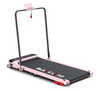 Black Lord 4 En 1 Tapis De Marche, Petit Tapis De Course Compact, Inclinaison De 9 %, Vitesse De 16 Km/H, 3,2 Cv, Silencieux Et Pliable, Barres De Maintien, Rose