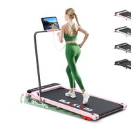 BLACK LORD MS2 Treadmill,Tapis de Course Pliable pour la Maison, Le Bureau, 3,2 CV, Exercices de Gym, Inclinaison de 4%, Portable sous Le Bureau, télécommande, Cardio aérobic Trainer,Jogging, Rose