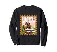 Black Love is Growing Together - Timbre-Poste Saint-Valentin Sweatshirt